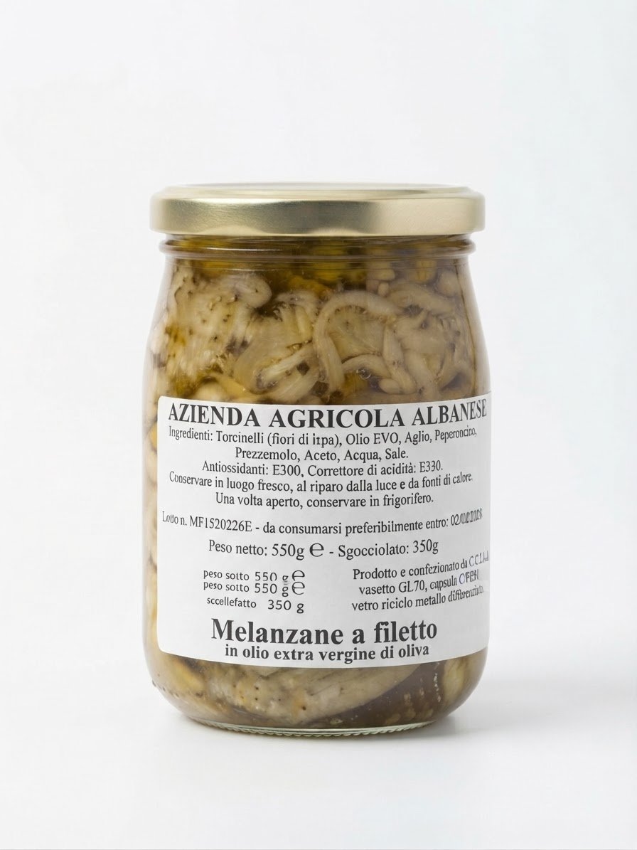 Melanzane a Filetto in Olio EVO