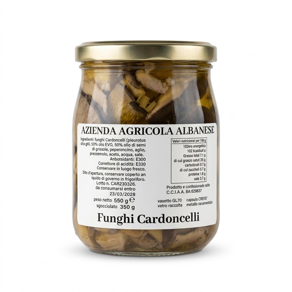 Funghi Cardoncelli in Olio EVO