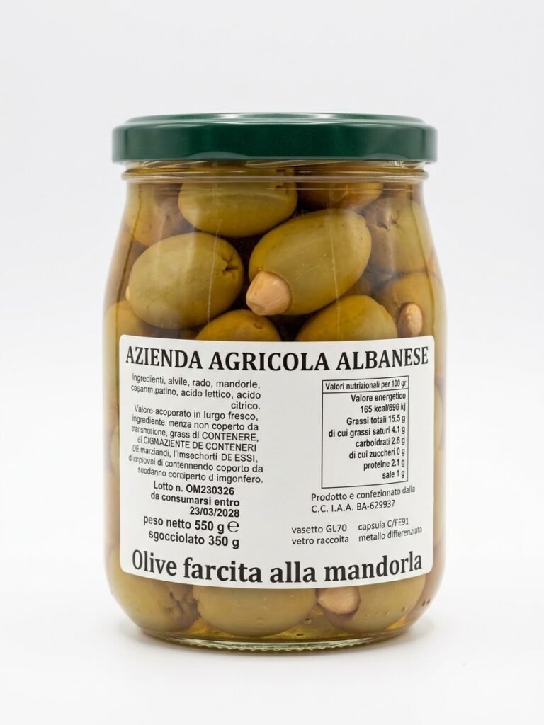 Olive Farcite alla Mandorla